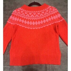 Talbots Sweater Red Sz P NWT Boho Cottage Core